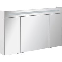FACKELMANN Spiegelschrank »B.clever«, BxHxT: 120 x 70,6 x 15,8 cm, 6000 K, kaltweiß, 11W - grau von Fackelmann