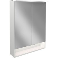 FACKELMANN Spiegelschrank »B.style«, Weiss, LED, 2 Türen, BxHxT: 60 x 81,2 x 26,3 cm - grau FACKELMANN Spiegelschrank »B.style«, Weiss, LED, 2 Türen, BxHxT: 60 x 81,2 x 26,3 cm - grau von Fackelmann