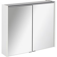 FACKELMANN Spiegelschrank »DENVER«, BxHxT: 80 x 68,3 x 16 cm, 6000 K, kaltweiß, 8W - grau von Fackelmann