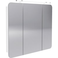 FACKELMANN Spiegelschrank »MILANO«, BxHxT: 89,9 x 78 x 15,8 cm, 6500 K, kaltweiß - grau von Fackelmann