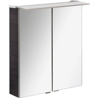 FACKELMANN Spiegelschrank "PE 60 - Dark-Oak", Badmöbel Breite 60 cm, 2 Türen von Fackelmann