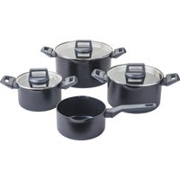 FACKELMANN Topf-Set "Statement", Aluminium, (Set, 7 tlg.), Deckel mit Abgießfunktion von Fackelmann