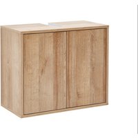 FACKELMANN Waschbeckenunterschrank »FINN«, Asteiche, 2 Türen, BxHxT: 60 x 50 x 30,5 cm - braun von Fackelmann
