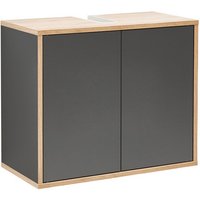 FACKELMANN Waschbeckenunterschrank »FINN«, Anthrazit, 2 Türen, BxHxT: 60 x 50 x 30,5 cm - grau FACKELMANN Waschbeckenunterschrank »FINN«, Anthrazit, 2 Türen, BxHxT: 60 x 50 x 30,5 cm - grau von Fackelmann