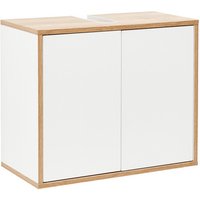 FACKELMANN Waschbeckenunterschrank »FINN«, weiss, 2 Türen, BxHxT: 60 x 50 x 30,5 cm FACKELMANN Waschbeckenunterschrank »FINN«, weiss, 2 Türen, BxHxT: 60 x 50 x 30,5 cm von Fackelmann