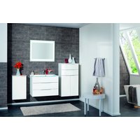 FACKELMANN Waschbeckenunterschrank "Kara", Badmöbel Glasfront, inkl. Raumsparsiphon von Fackelmann