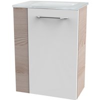 FACKELMANN Waschbeckenunterschrank »SBC«, rechts, Alaska-Esche/Weiss, Hochglanz, BxHxT: 44 x 60 x 24,3 cm FACKELMANN Waschbeckenunterschrank »SBC«, rechts, Alaska-Esche/Weiss, Hochglanz, BxHxT: 44 x 60 x 24,3 cm von Fackelmann