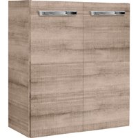 FACKELMANN Waschbeckenunterschrank »SBC«, Graueiche, BxHxT: 52 x 60 x 24,3 cm - braun von Fackelmann