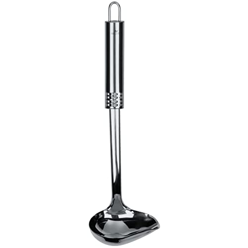 Fackelmann Soßenlöffel 30 cm OVALGRIFF, Küchenhelfer mit ergonomischem Griff, Suppenkelle aus Edelstahl (Farbe: Silber), Menge: 1 Stück Fackelmann Soßenlöffel 30 cm OVALGRIFF, Küchenhelfer mit ergonomischem Griff, Suppenkelle aus Edelstahl (Farbe: Silber), Menge: 1 Stück von FACKELMANN