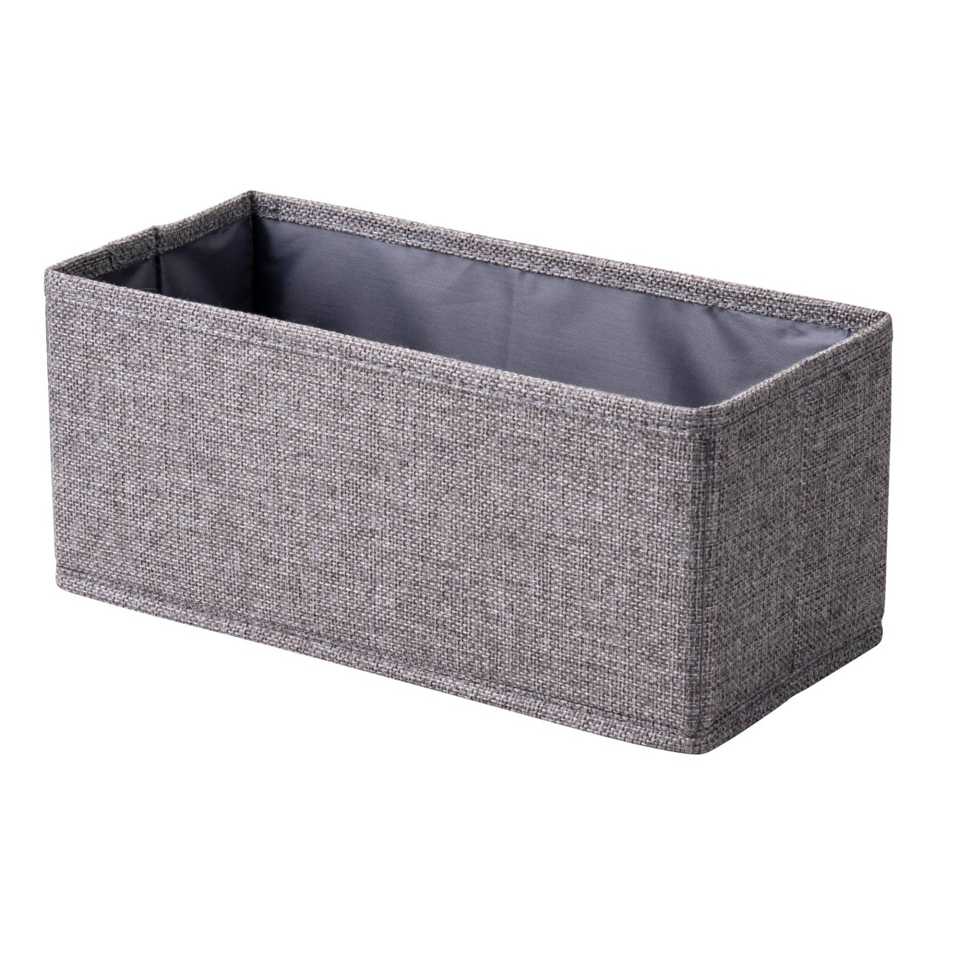 Fackelmann Aufbewahrungskorb grau 28 x 13 cm Fackelmann Aufbewahrungskorb grau 28 x 13 cm von Fackelmann