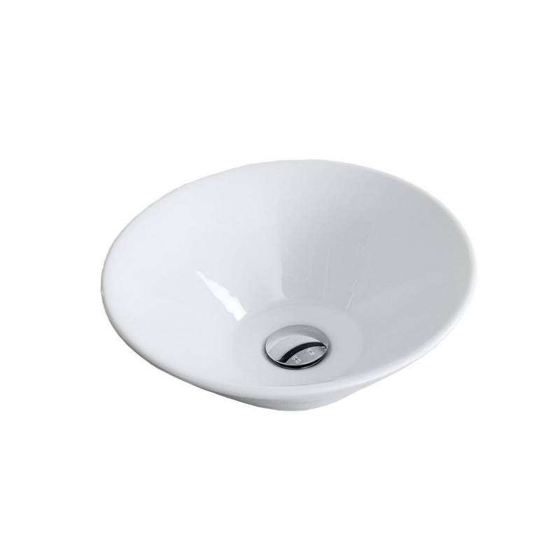 Fackelmann Handwaschbecken rund weiß Ø 41,5 cm x 15 cm von Fackelmann