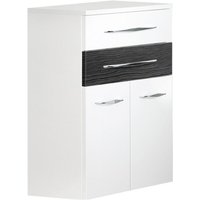 Fackelmann - Doppel-Midischrank sceno / Badschrank mit gedämpften Scharnieren & Soft-Close-System / Maße (b x h x t): ca. 60 x 80 x 36,5 cm / Korpus: von Fackelmann