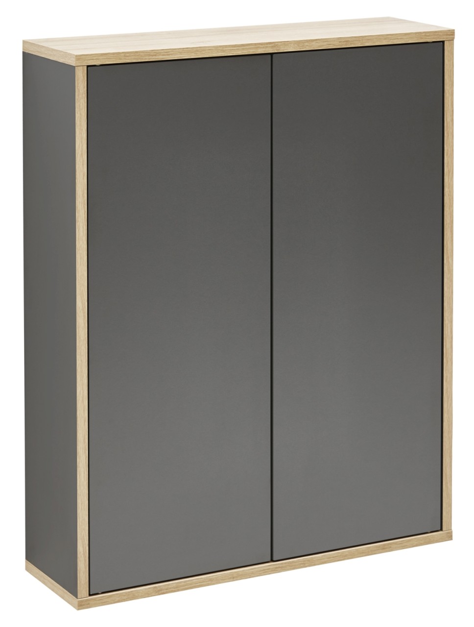 Fackelmann FINN Doppel-Hängeschrank ,60x75x20,5,Anth-AsEi,2T, Push, 84621 84621 von Fackelmann