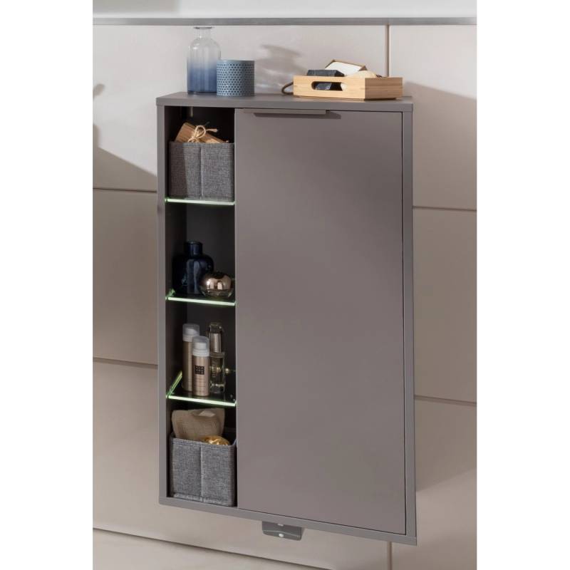 Fackelmann Fach-Midischrank B.Paris Rechts 47 cm Cubanit Grau von Fackelmann