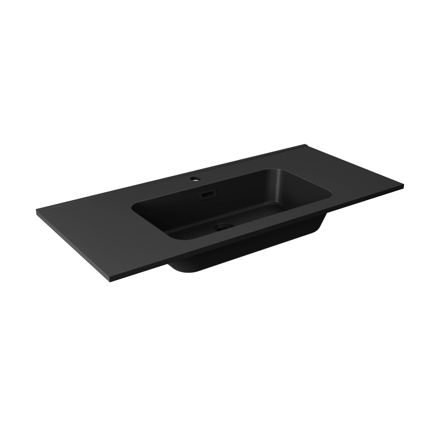 Fackelmann Gusswaschtisch Vita 101 cm x 15,8 cm x 46,5 cm Matt Schwarz Fackelmann Gusswaschtisch Vita 101 cm x 15,8 cm x 46,5 cm Matt Schwarz von Fackelmann
