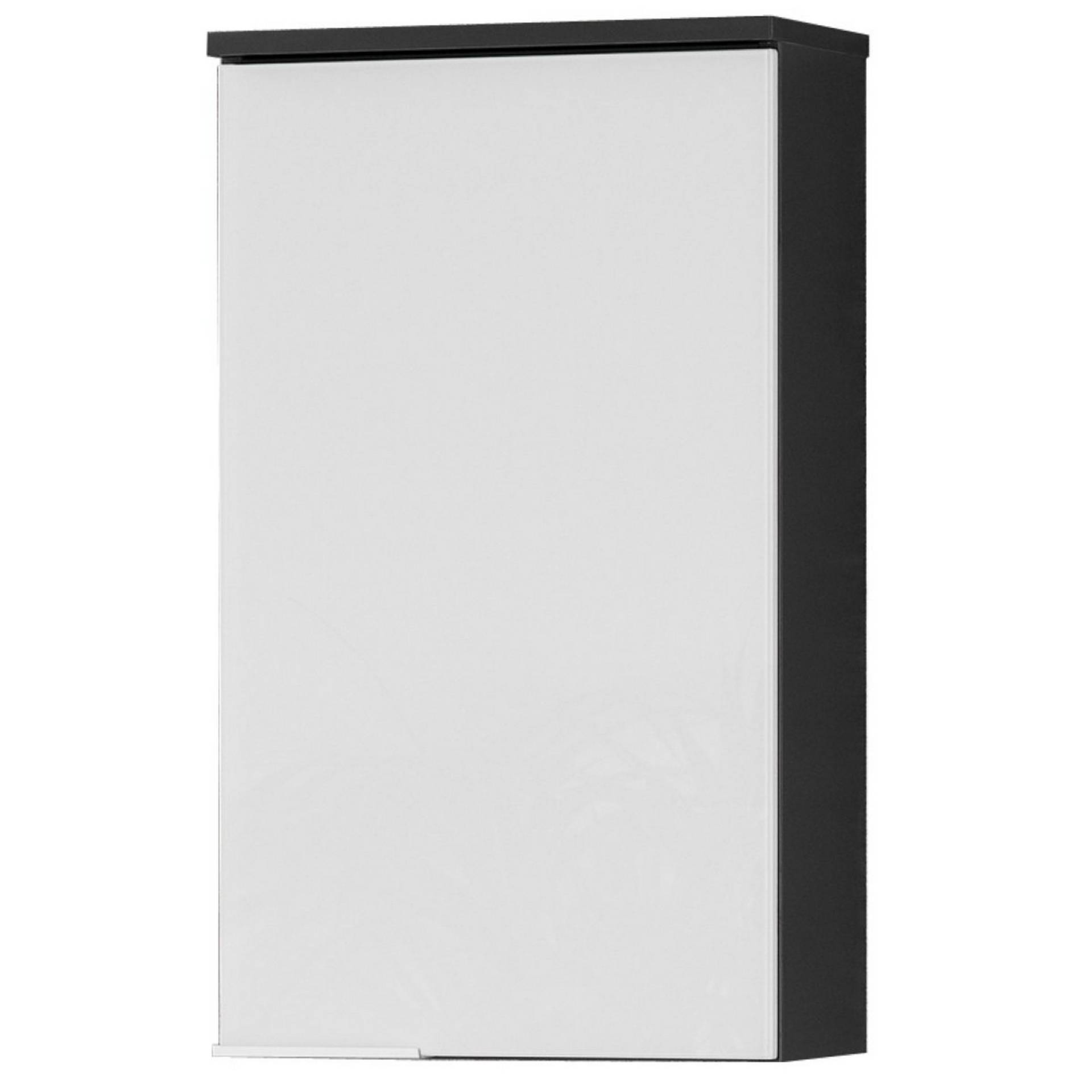 Fackelmann Hängeschrank 'Kara' weiß, anthrazit matt 40,5 x 70 x 22,5 cm rechts von Fackelmann