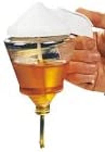 Fackelmann Honigspender, Honigtopf, Sirupbehälter zum Servieren von Honig und Sirup (Farbe: Weiß), Menge: 1 Stück von FACKELMANN
