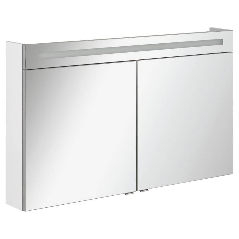 Fackelmann LED-Spiegelschrank 'B.Clever' weiß glänzend 120 x 70,6 x 15,8 cm von Fackelmann