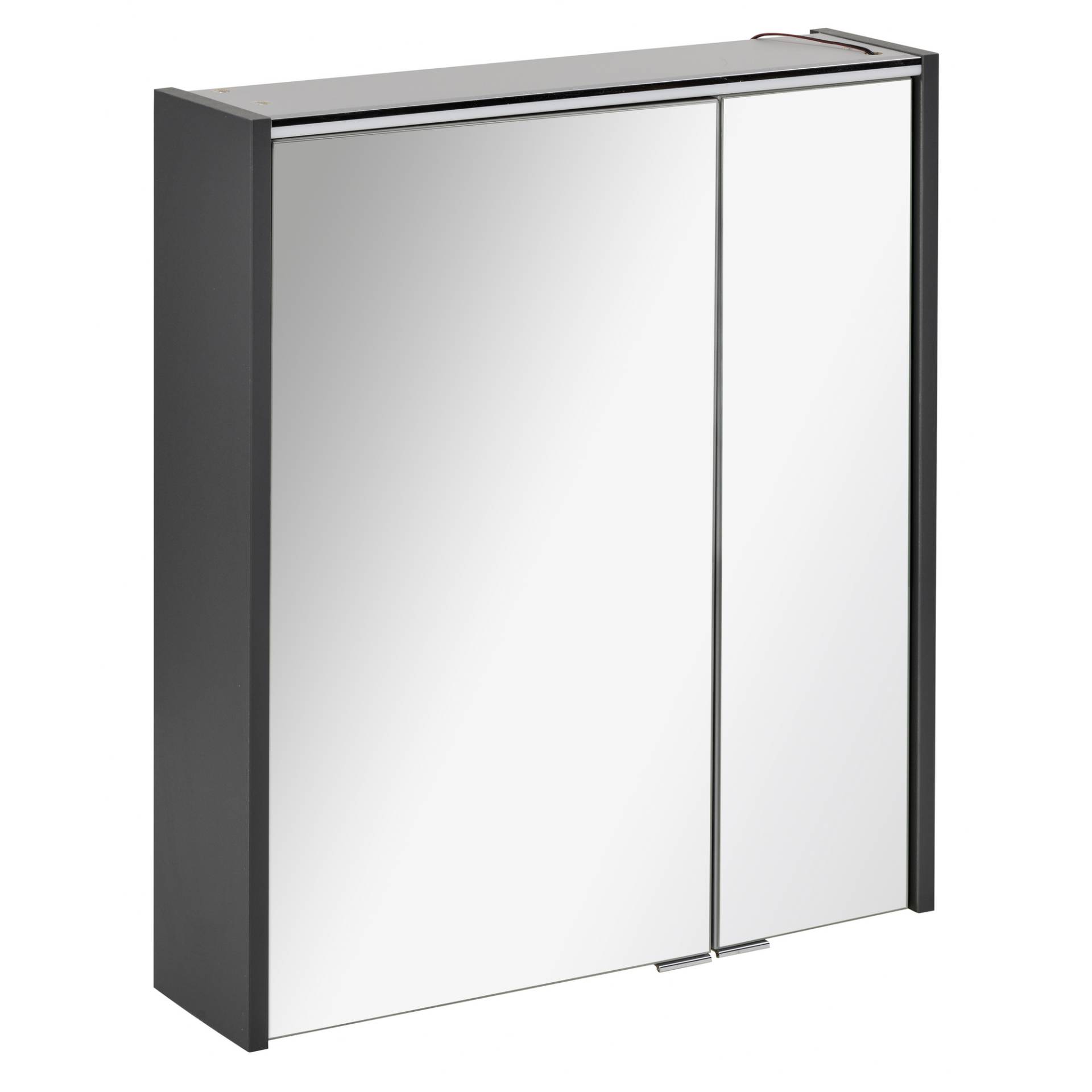 Fackelmann LED-Spiegelschrank 'Denver' anthrazit 60 x 68,5 x 16 cm von Fackelmann