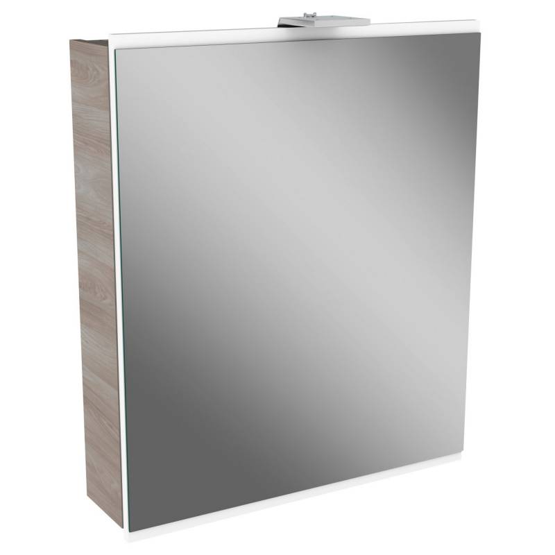 Fackelmann LED-Spiegelschrank 'Lima' grau, weiß 60 x 71,2 x 15,3 cm von Fackelmann