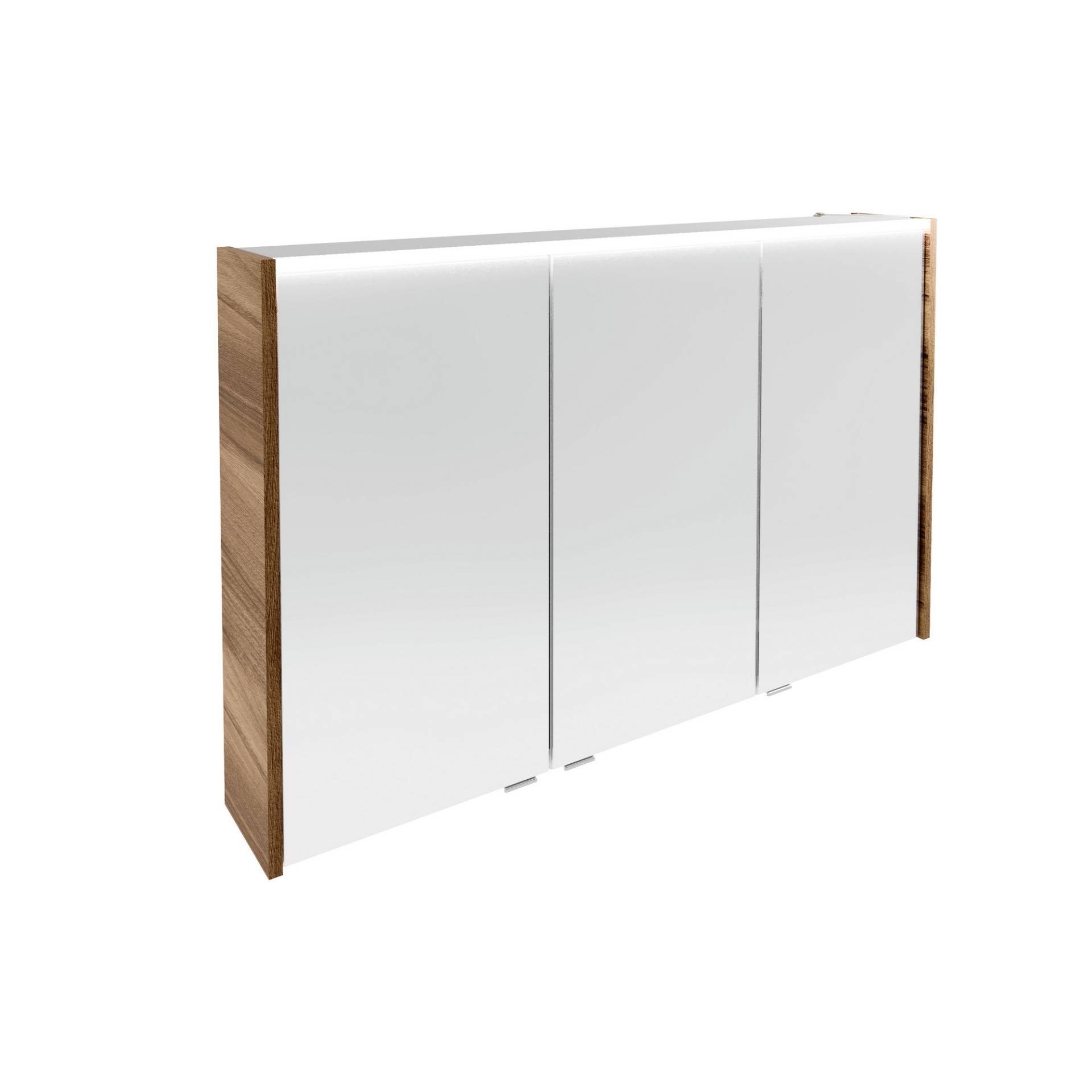 Fackelmann LED-Spiegelschrank 'Verona' nussbaum 110 x 68,3 x 16,5 cm von Fackelmann