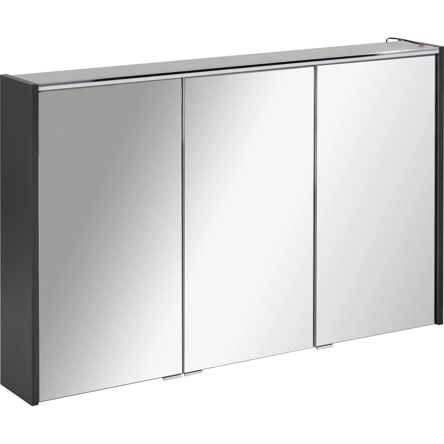 Fackelmann Spiegelschrank Denver Anthrazit 110 cm mit Softclose Türen von Fackelmann