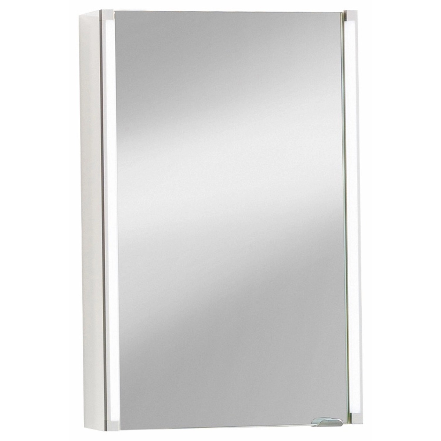Fackelmann Spiegelschrank LED-Line Weiß 42,5 cm mit Softclose Türen von Fackelmann