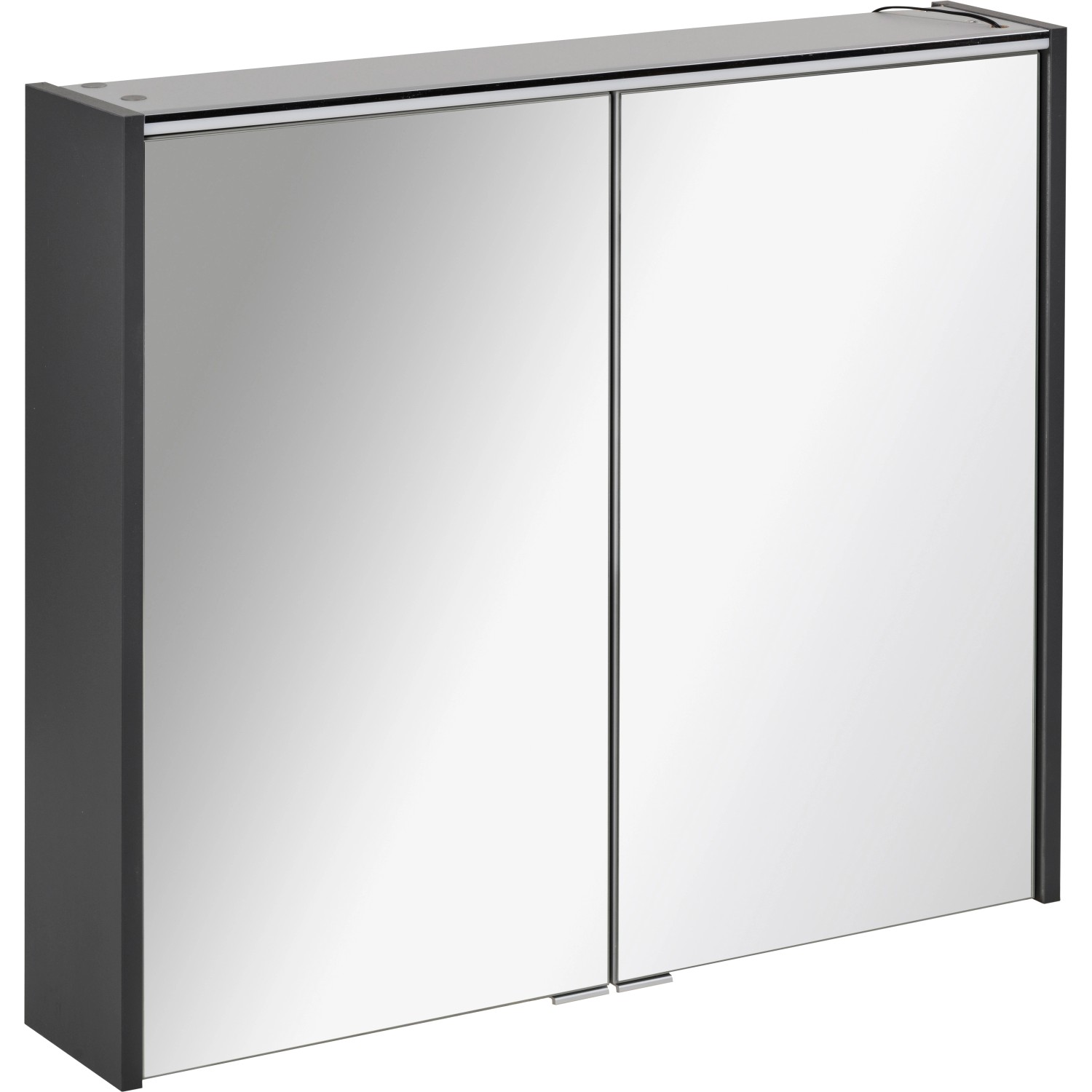 Fackelmann Spiegelschrank Denver Anthrazit 80 cm mit Softclose Türen Fackelmann Spiegelschrank Denver Anthrazit 80 cm mit Softclose Türen von Fackelmann