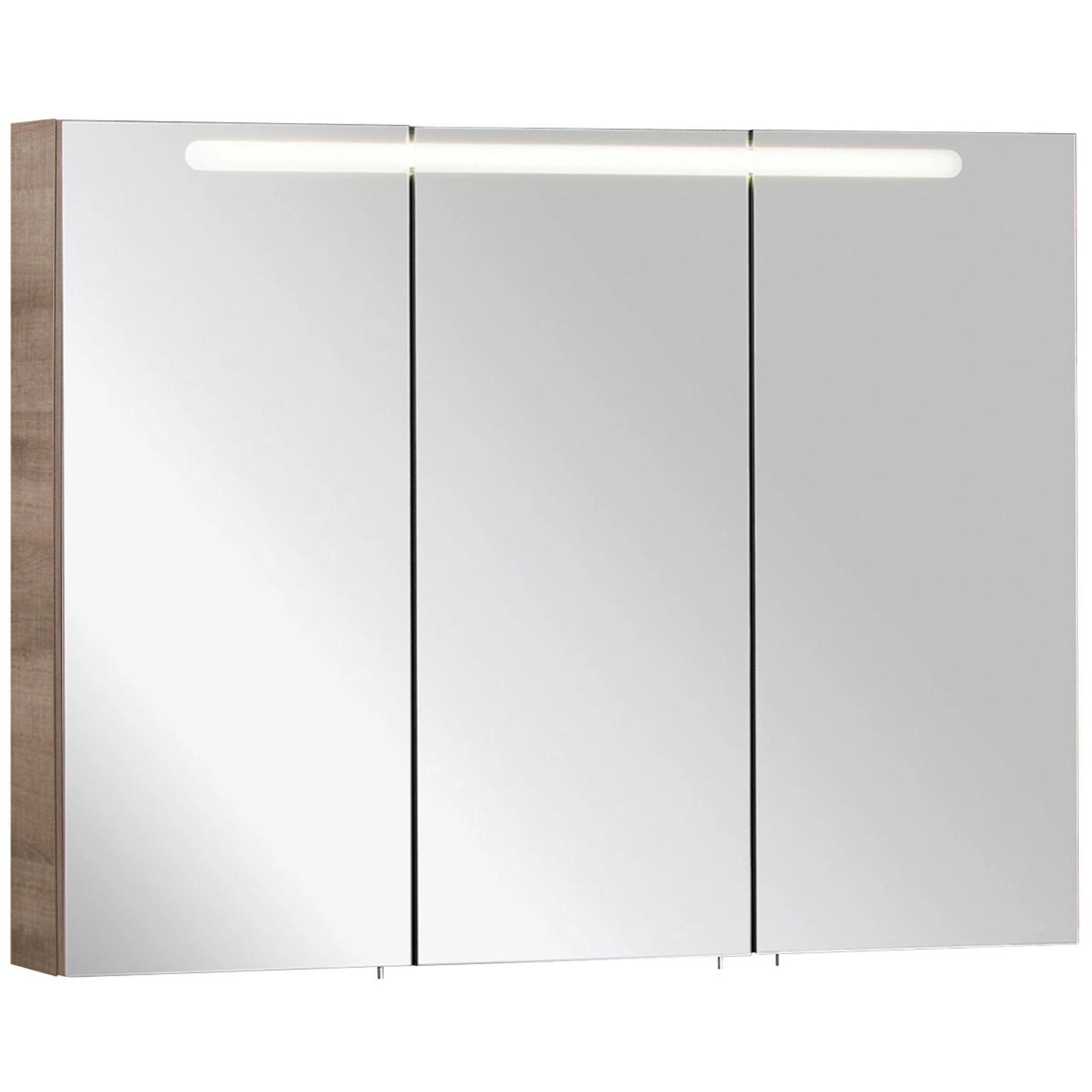 Fackelmann Spiegelschrank A-Vero Graueiche 105 cm mit Softclose Türen von Fackelmann