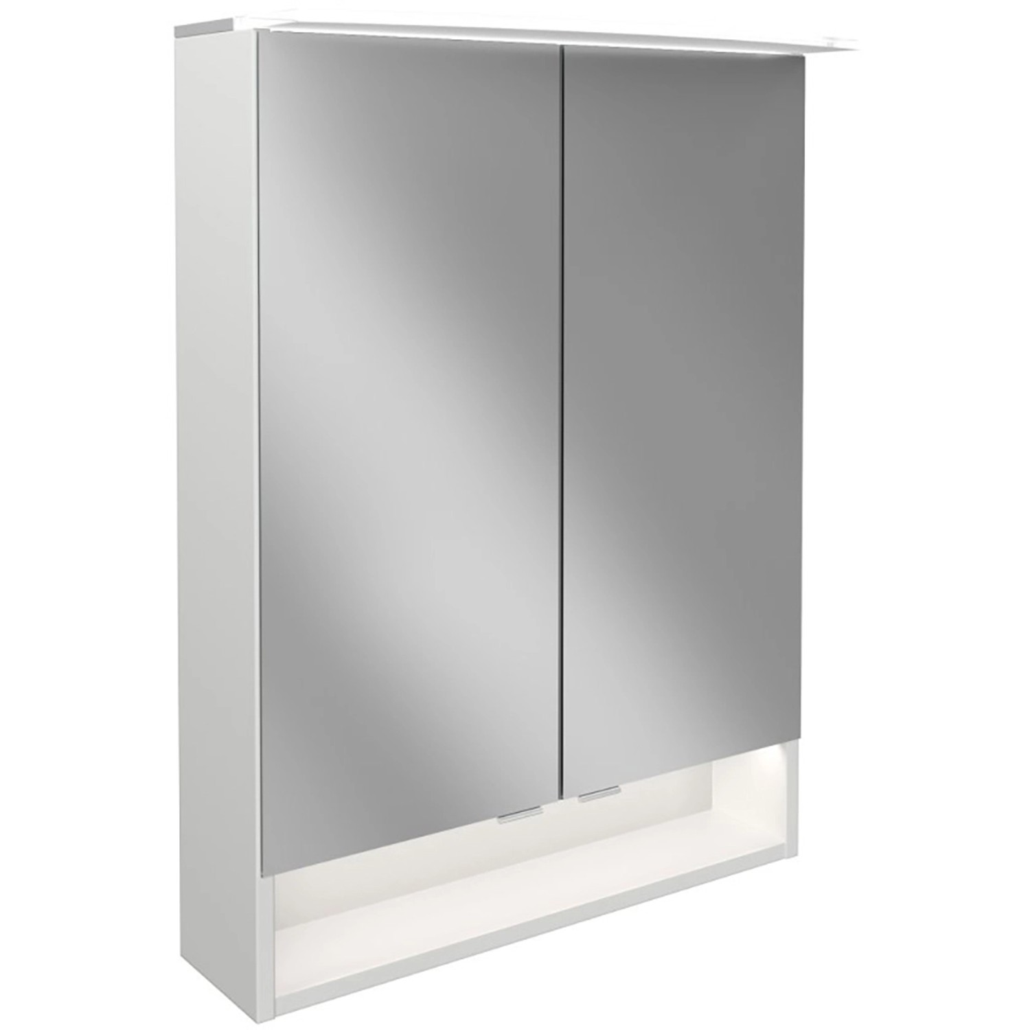 Fackelmann Spiegelschrank B.Style Weiß 60 cm mit Softclose Türen von Fackelmann
