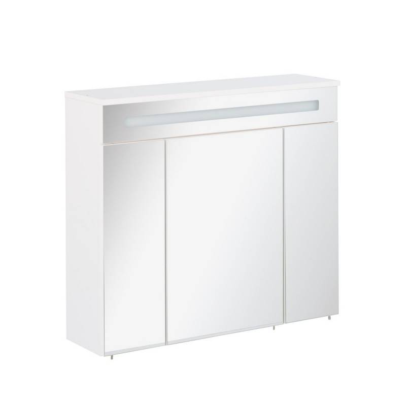 Fackelmann LED-Spiegelschrank 'Kara' weiß matt 79,5 x 70 x 22,5 cm von Fackelmann
