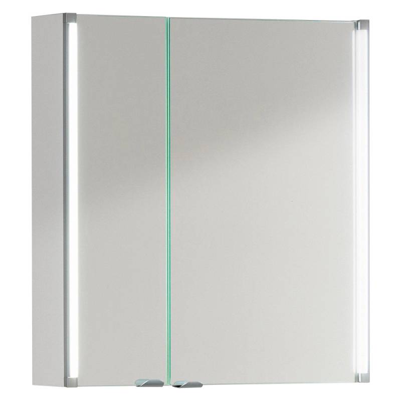 Fackelmann Spiegelschrank LED-Line Weiß 61 cm mit Softclose Türen von Fackelmann