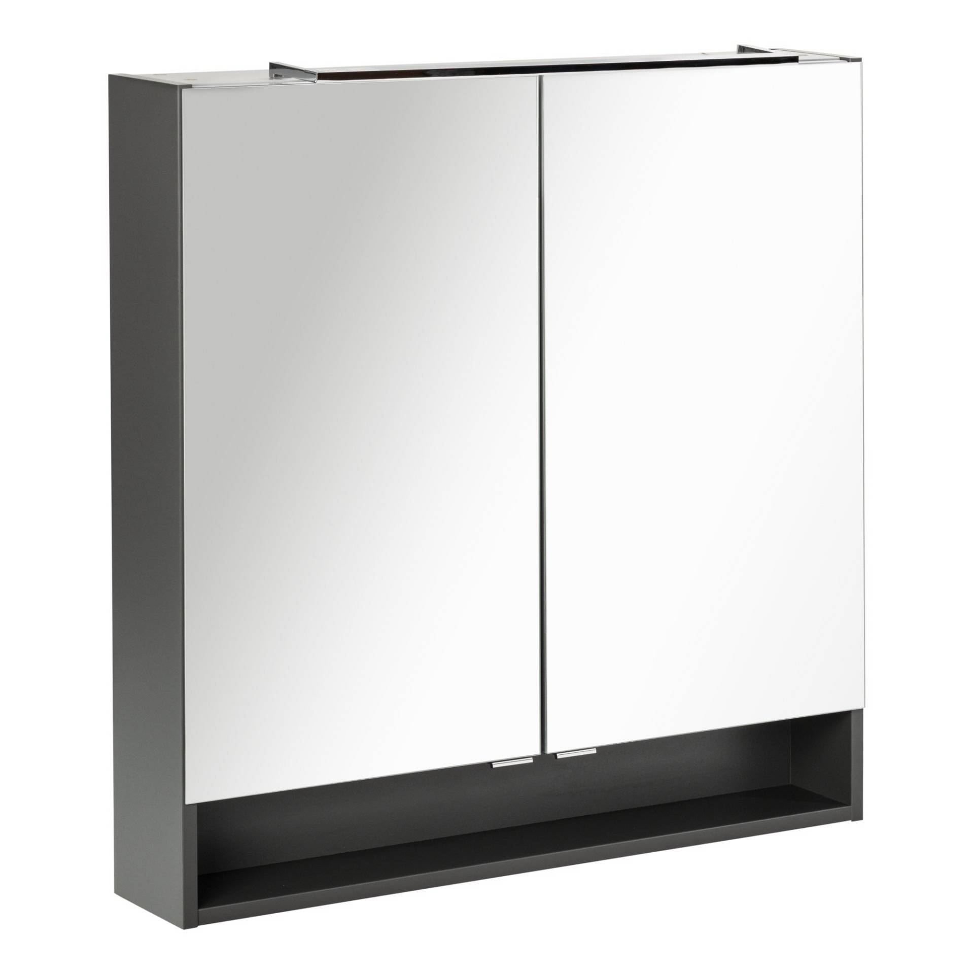 Fackelmann LED-Spiegelschrank 'Luna' anthrazit 80 x 80 x 15,5 cm Fackelmann LED-Spiegelschrank 'Luna' anthrazit 80 x 80 x 15,5 cm von Fackelmann
