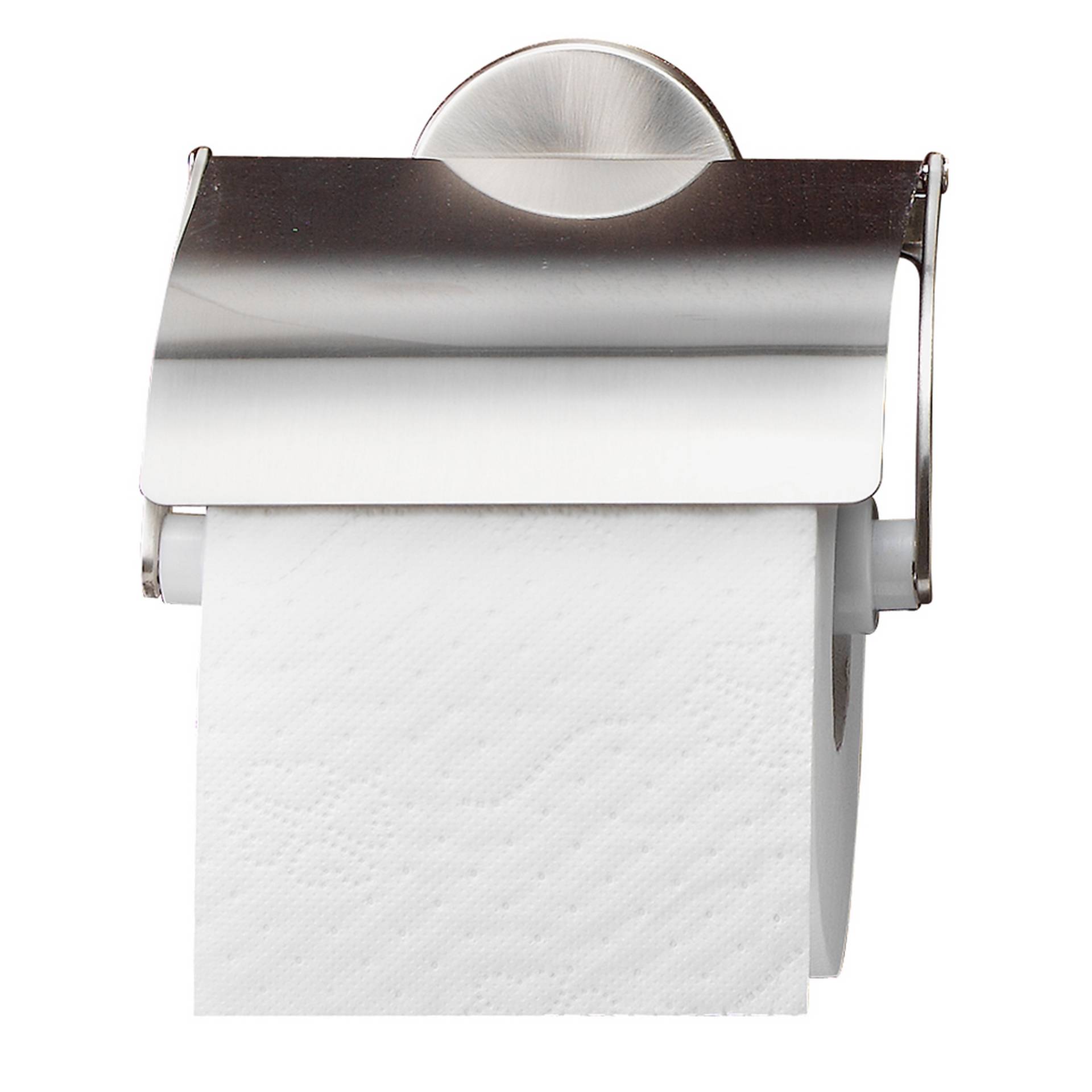 Fackelmann Toilettenpapierhalter mit Deckel 'Fusion' wandhängend vernickelt von Fackelmann