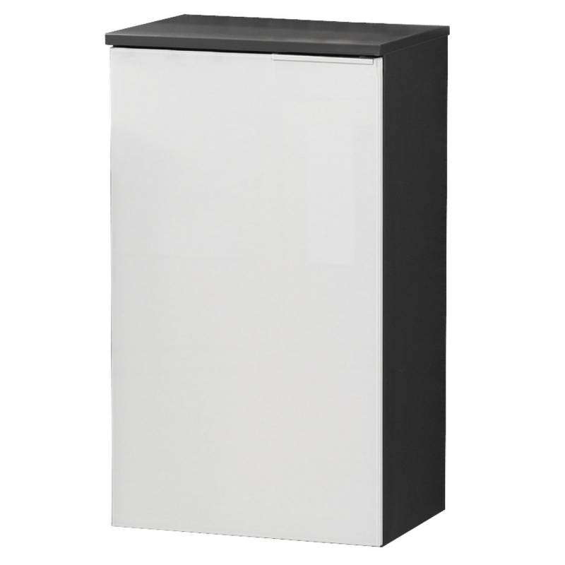 Fackelmann Hängeschrank 'Kara' anthrazit, weiß lackiert 40,5 x 70 x 32 cm links von Fackelmann