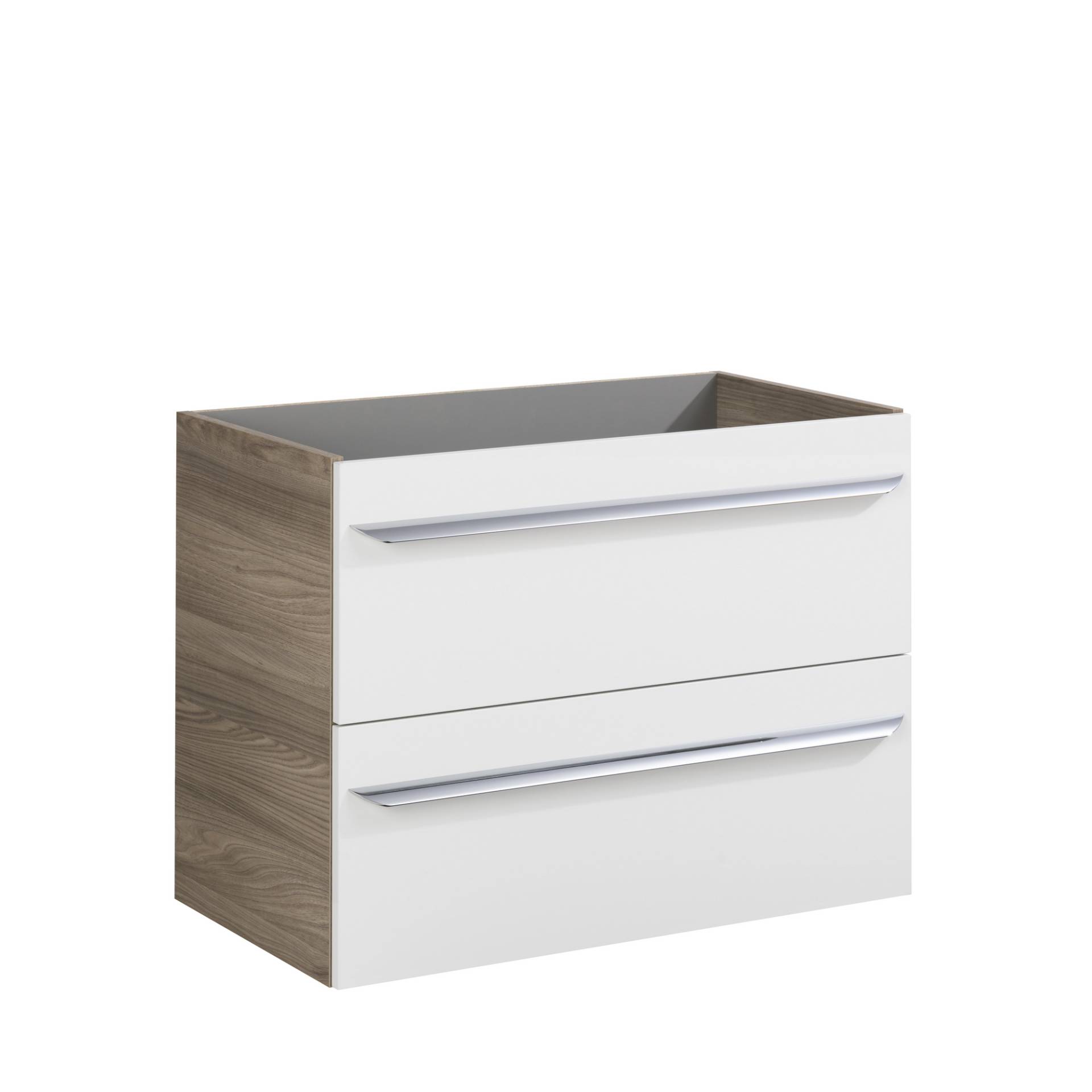 Fackelmann Waschbeckenunterschrank 'Luxor' braun, weiß glänzend 79,5 x 60,5 x 45 cm Fackelmann Waschbeckenunterschrank 'Luxor' braun, weiß glänzend 79,5 x 60,5 x 45 cm von Fackelmann