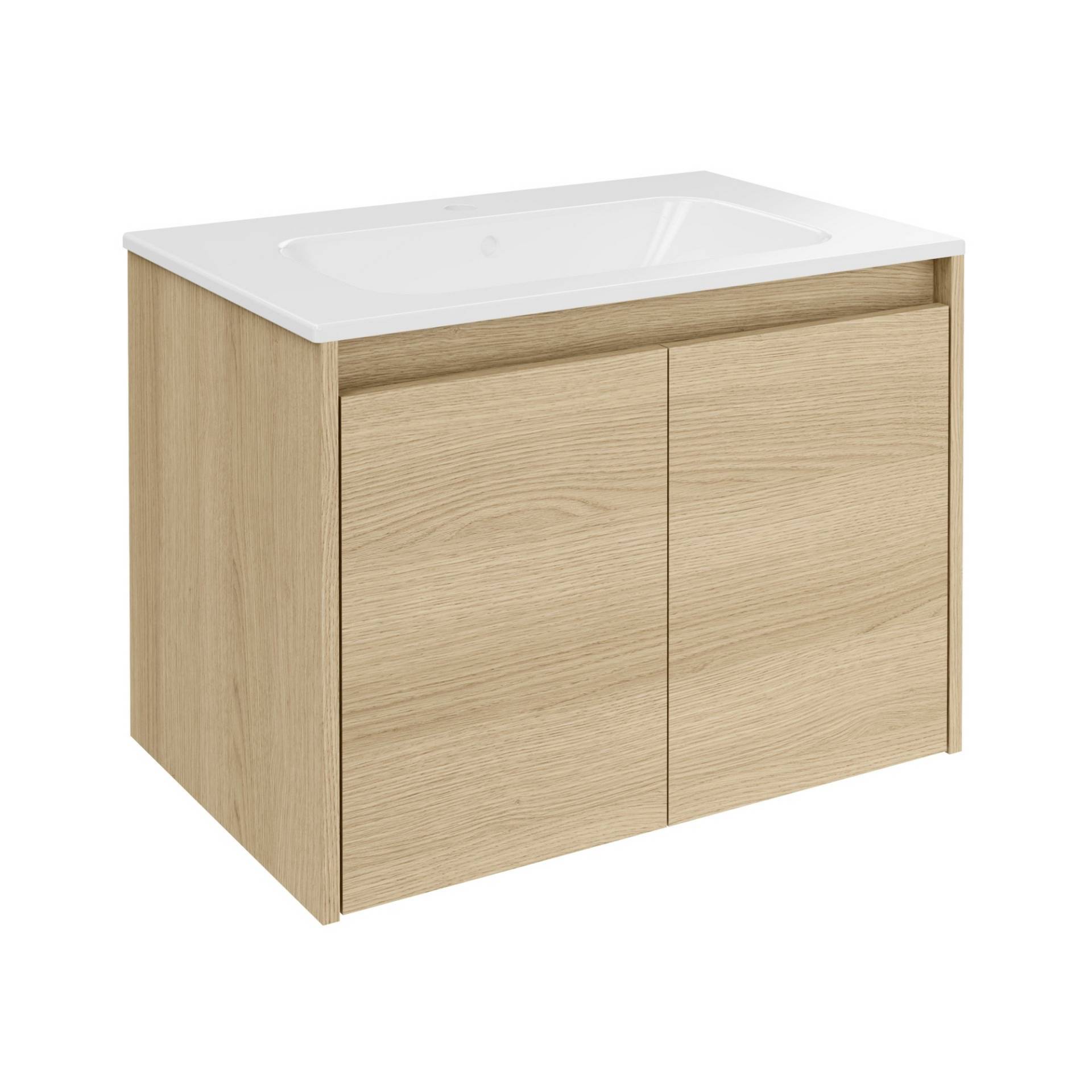 Fackelmann Waschbecken mit Unterschrank 'Compact Line' eichefarben 71 x 51,5 x 46,5 cm Fackelmann Waschbecken mit Unterschrank 'Compact Line' eichefarben 71 x 51,5 x 46,5 cm von Fackelmann