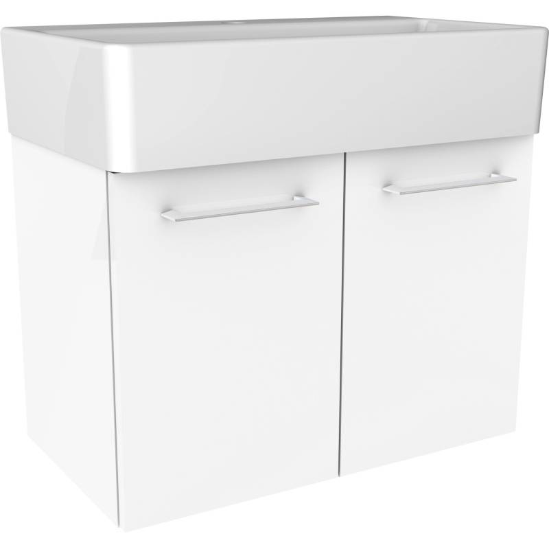 Fackelmann Waschbeckenunterschrank Lima Weiß matt 59 cm Fackelmann Waschbeckenunterschrank Lima Weiß matt 59 cm von Fackelmann