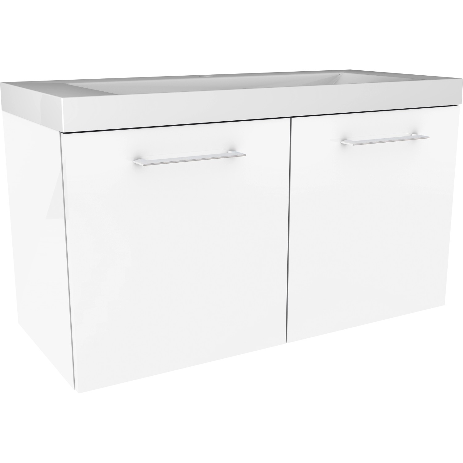 Fackelmann Waschbeckenunterschrank Lima Weiß matt 80 cm Fackelmann Waschbeckenunterschrank Lima Weiß matt 80 cm von Fackelmann