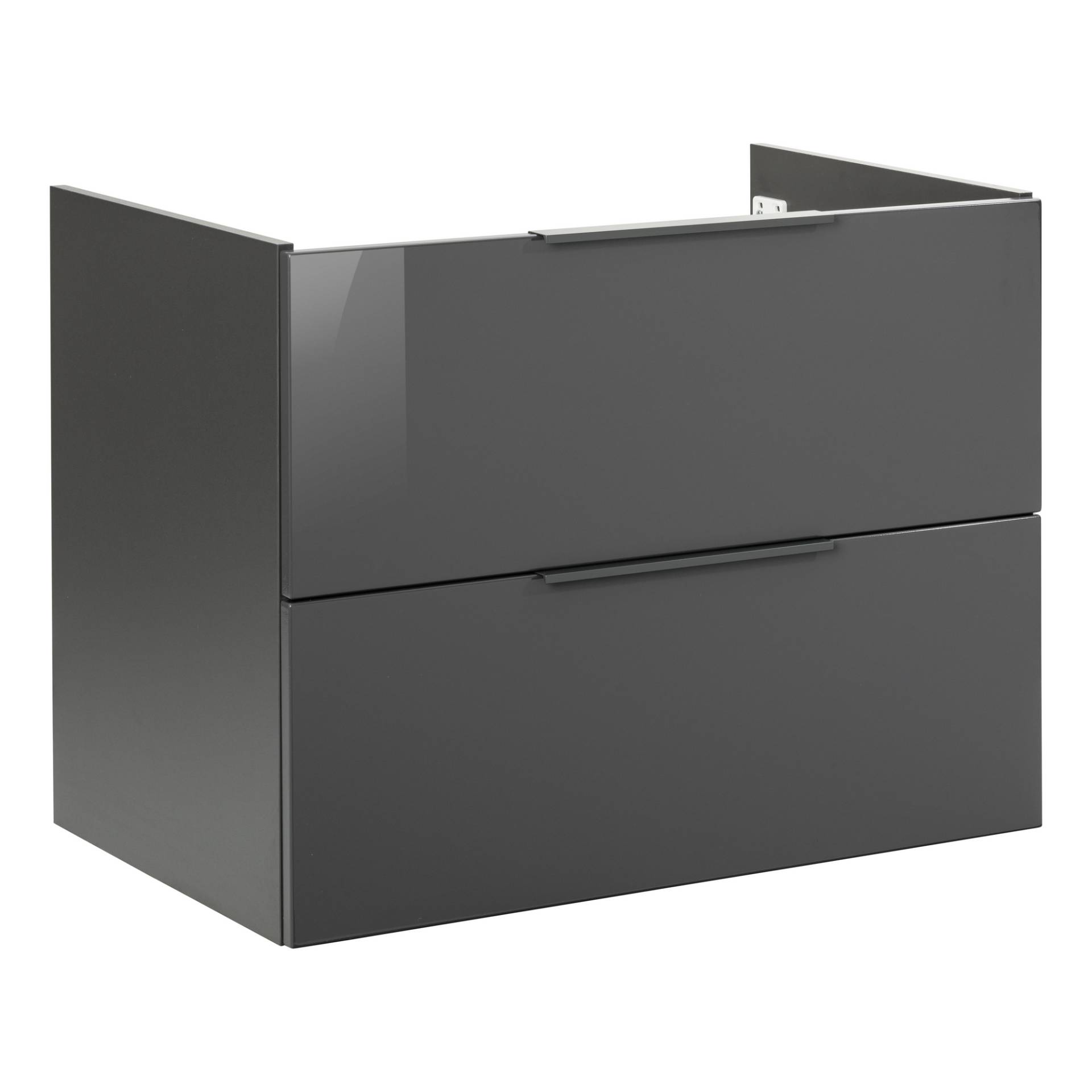Fackelmann Waschbeckenunterschrank 'Luna' anthrazit glänzend 80 x 60,5 x 49 cm Fackelmann Waschbeckenunterschrank 'Luna' anthrazit glänzend 80 x 60,5 x 49 cm von Fackelmann