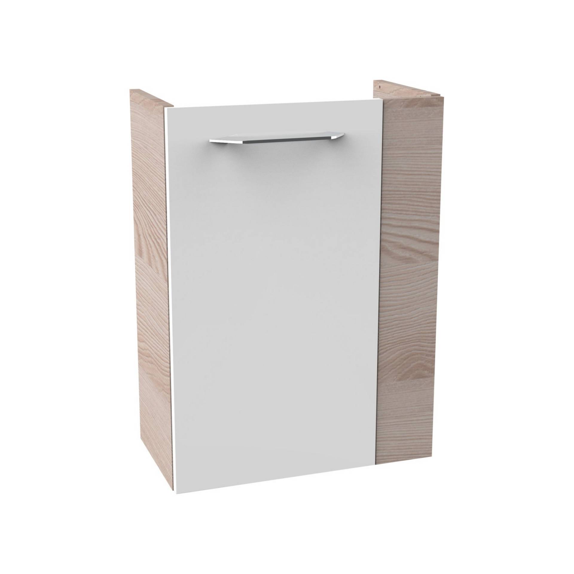 Fackelmann Waschbeckenunterschrank 'SBC' braun, weiß glänzend 44 x 60 x 24,3 cm links Fackelmann Waschbeckenunterschrank 'SBC' braun, weiß glänzend 44 x 60 x 24,3 cm links von Fackelmann