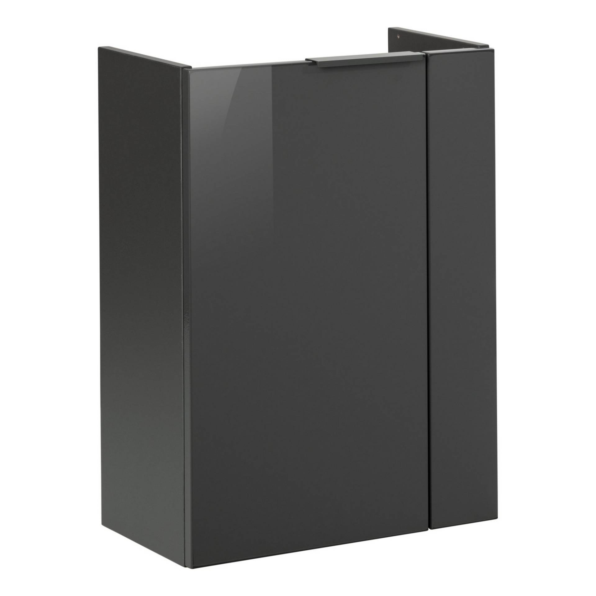 Fackelmann Waschbeckenunterschrank 'SBC' anthrazit glänzend 44 x 60 x 24,3 cm links Fackelmann Waschbeckenunterschrank 'SBC' anthrazit glänzend 44 x 60 x 24,3 cm links von Fackelmann