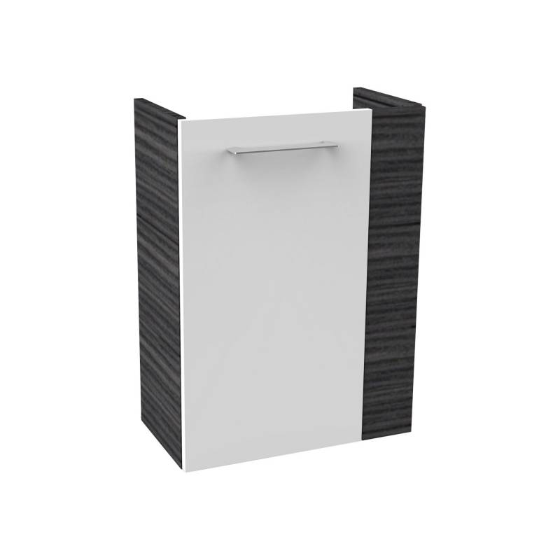 Fackelmann Waschbeckenunterschrank 'SBC' braun, weiß glänzend 44 x 60 x 24,3 cm links Fackelmann Waschbeckenunterschrank 'SBC' braun, weiß glänzend 44 x 60 x 24,3 cm links von Fackelmann