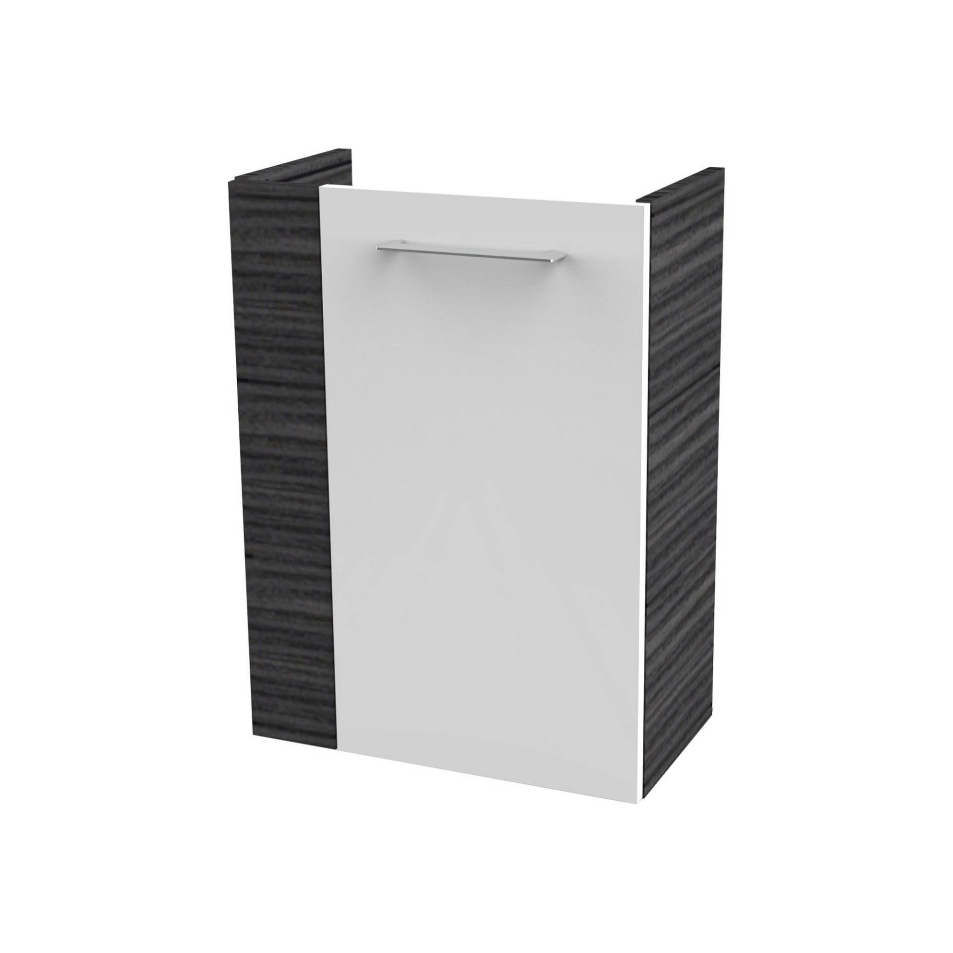 Fackelmann Waschbeckenunterschrank 'SBC' braun, weiß glänzend 44 x 60 x 24,3 cm rechts Fackelmann Waschbeckenunterschrank 'SBC' braun, weiß glänzend 44 x 60 x 24,3 cm rechts von Fackelmann