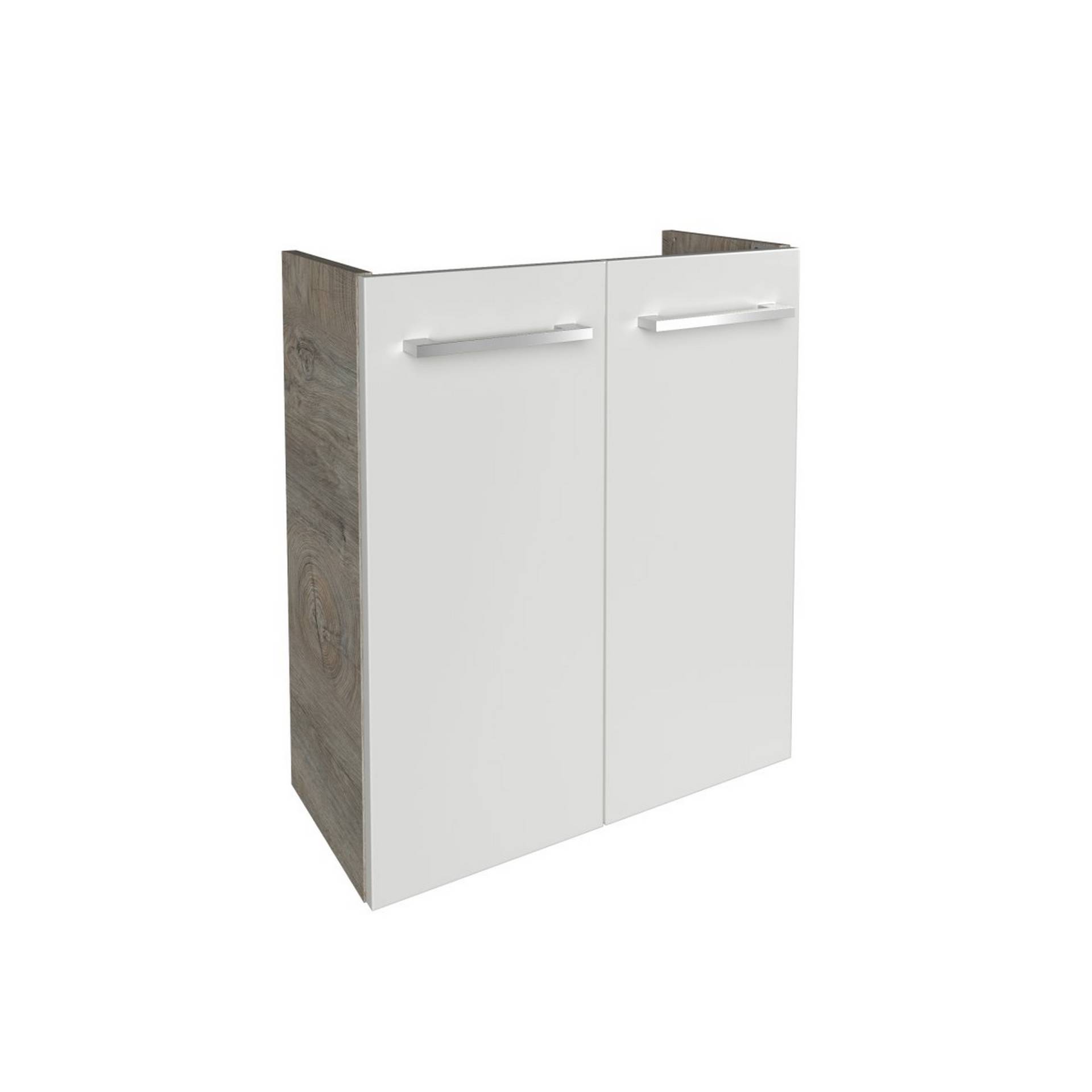 Fackelmann Waschbeckenunterschrank 'SBC' braun, weiß glänzend 52 x 60 x 24,3 cm Fackelmann Waschbeckenunterschrank 'SBC' braun, weiß glänzend 52 x 60 x 24,3 cm von Fackelmann