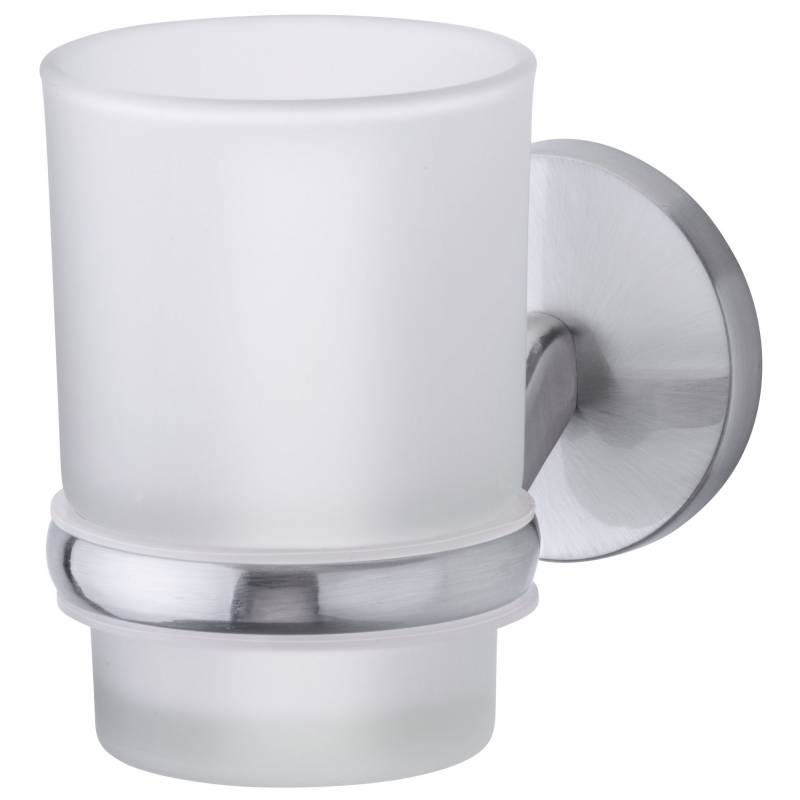 Fackelmann Zahnputzbecher 'Fusion' chromfarben matt von Fackelmann