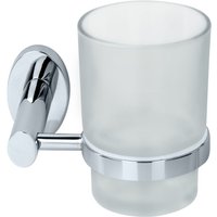 Fackelmann - taris Glas mit Halter glänzend verchromt Breite 11 cm Badzubehör'-'86923 von Fackelmann