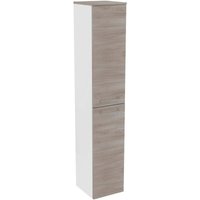 Hochschrank lima / Badschrank mit Soft-Close-System / Maße (b x h x t): ca. 30,5 x 160,5 x 32 cm / Türanschlag frei wählbar / Korpus: Weiß / Front: von Fackelmann