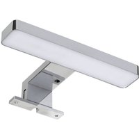 LED-Aufsatzleuchte finn für Spiegel / Maße (b x h x t): ca. 20 x 4,5 x 12 cm / hochwertige LED-Leuchte fürs Badezimmer und wc / Farbe: Silber / von Fackelmann
