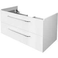 Waschtisch-Unterschrank milano / Badschrank mit Soft-Close-System / Maße (b x h x t): ca. 100 x 49,5 x 48 cm / Waschbeckenunterschrank mit 2 von Fackelmann